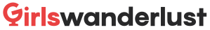 Logo of Girls Wanderlust featuring the text in a mix of red and black colors.