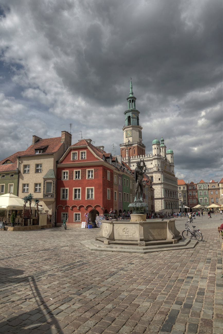 clouds over old market square